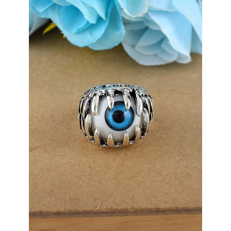 Brass Antique Finish Evil Eye Fashion Finger ring Men