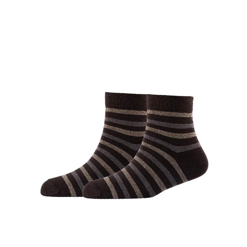 Cotstyle Men Pack Of 2 Striped Cotton Ankle Length Socks