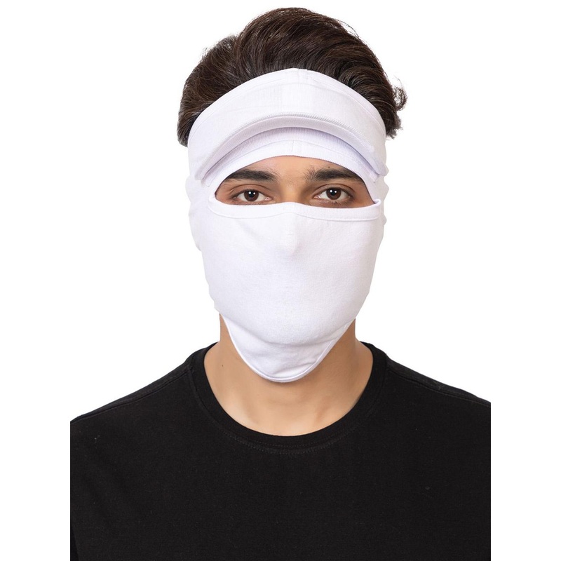 Gajraj Cotton Stretchable Full Face Mask With Visor