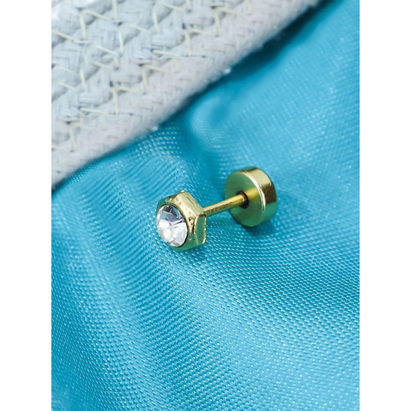 Krelin Men Artificial Stones Circular Stud