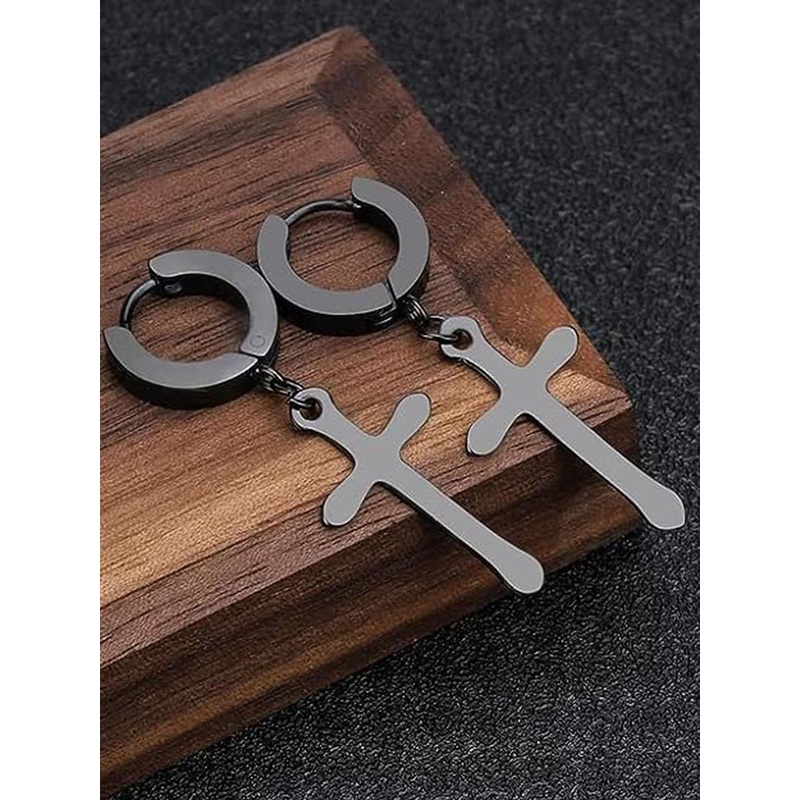 KRYSTALZ Unisex Contemporary Drop Earrings