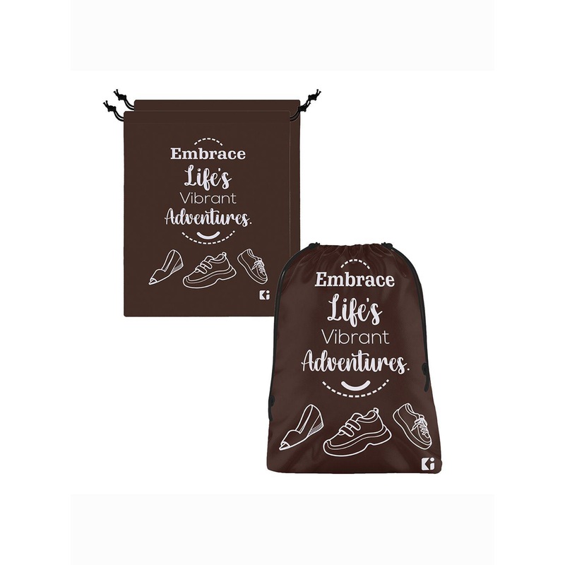Kuber Industries Set Of 3 Printed Non-Woven Shoe Cover Bags