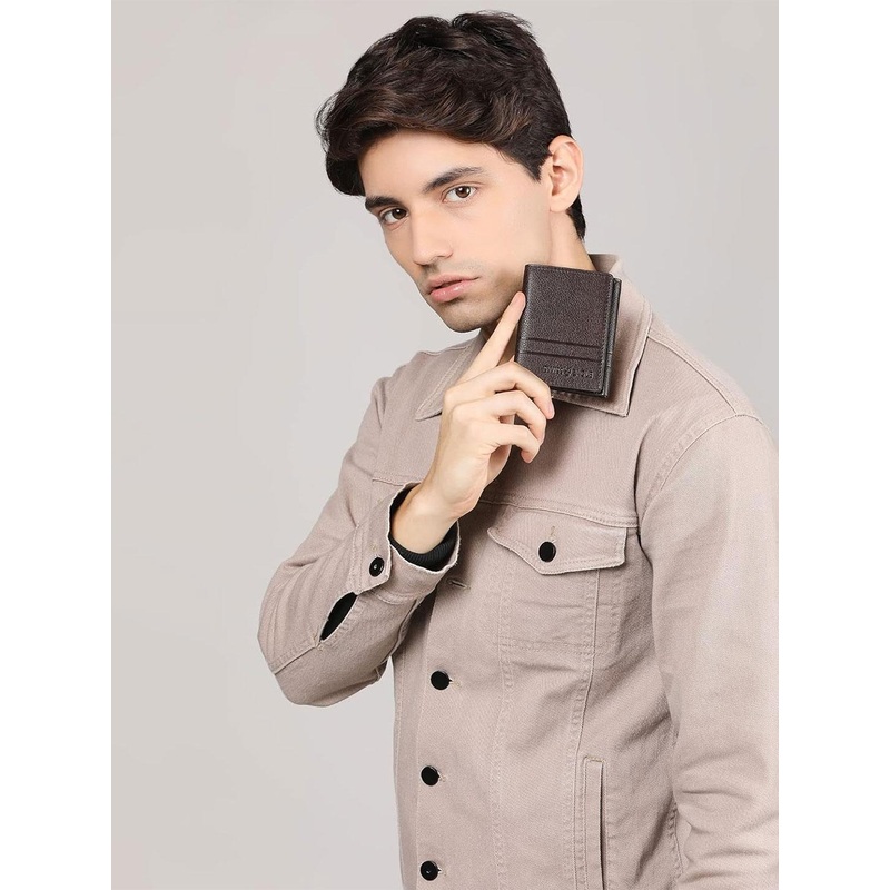 Swiss Eagle Men Animal Leather Three Fold Wallet