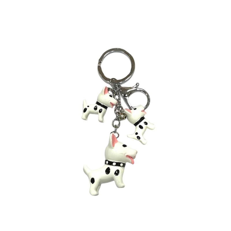 AUGEN PVC Stainless Steel Dog Keychain