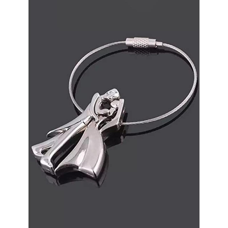 AUGEN Stainless Steel Couple Keychain
