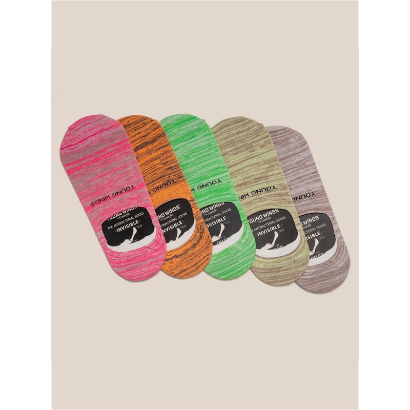 Cotstyle Pack Of 5 Patterned No-Show Socks
