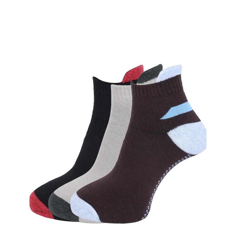 Dollar Socks Men Pack of 3 Assorted Ankle Length Cotton Socks