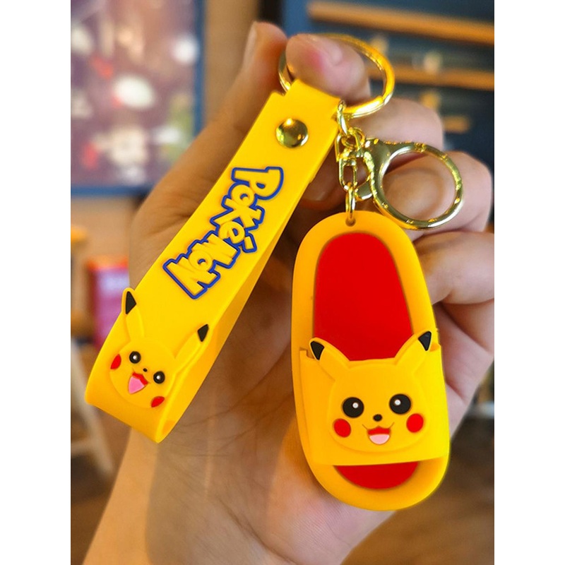 Flenzy Pokemon Cartoon Slippers Key Chain