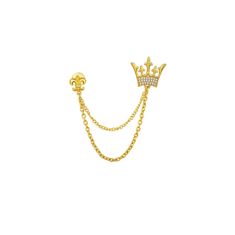 Mahi Men Royal Crown Brooch