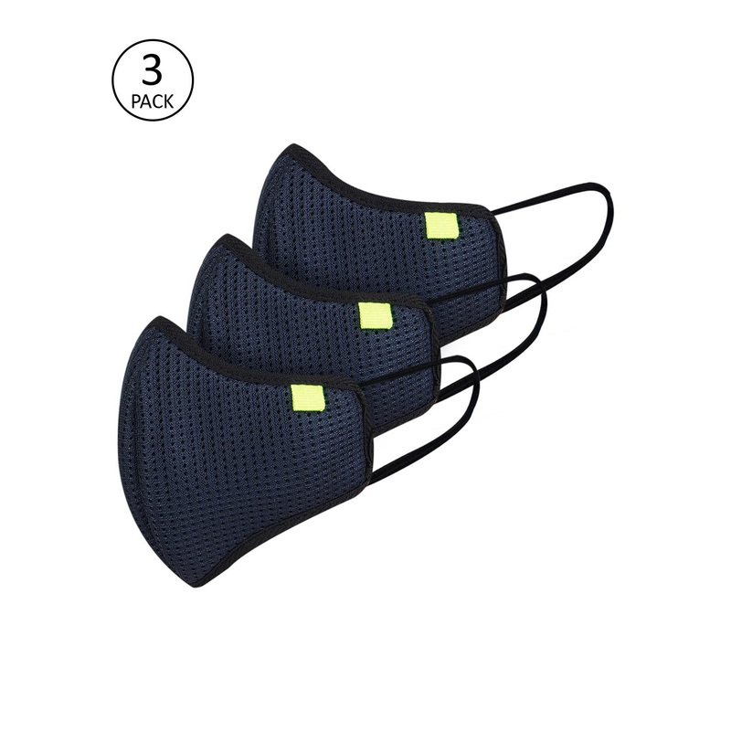 Marc Loire Unisex Pack of 3 Grey 5-layers Reusable Anti-Pollution Mask