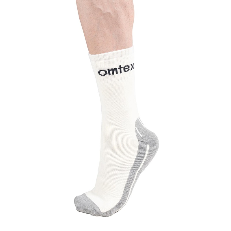 Omtex Men Patterned Reinforced Heel Calf Length Socks