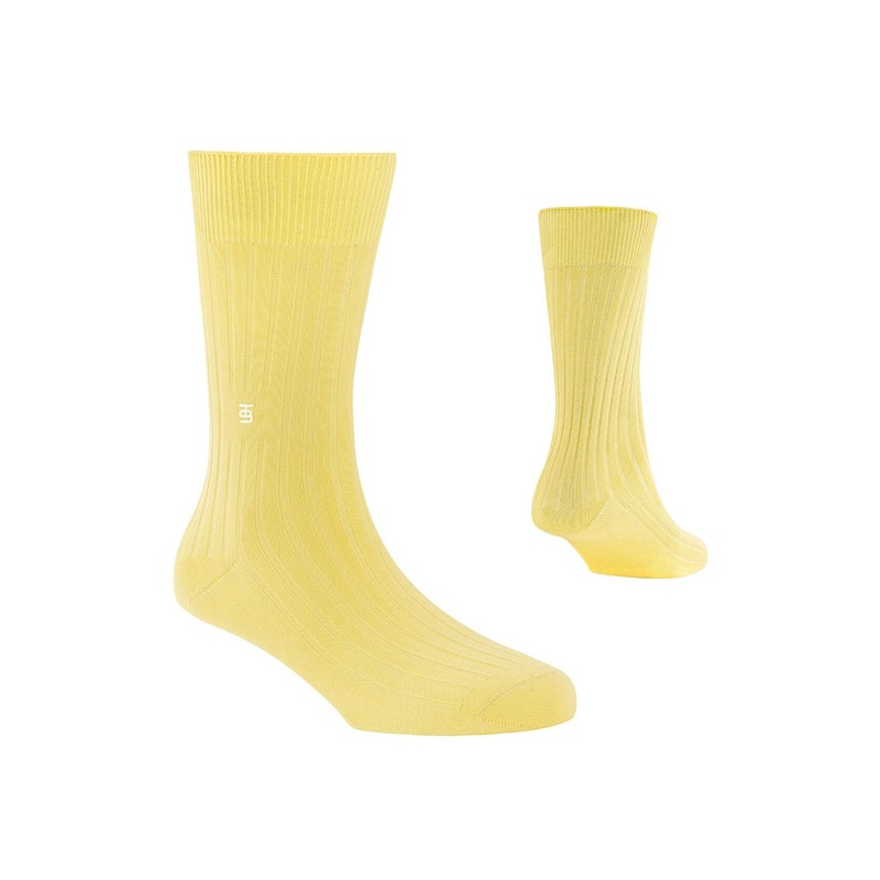 SockSoho Men Assorted Combed Cotton Calf-Length Socks