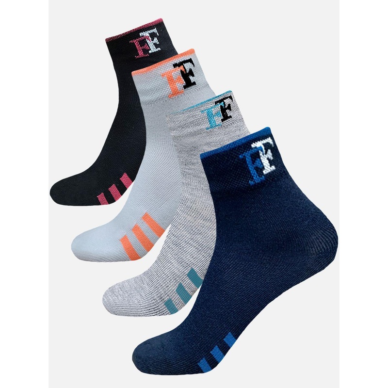 StyFun Unisex Pack Of 4 Cotton Above Ankle Length Socks