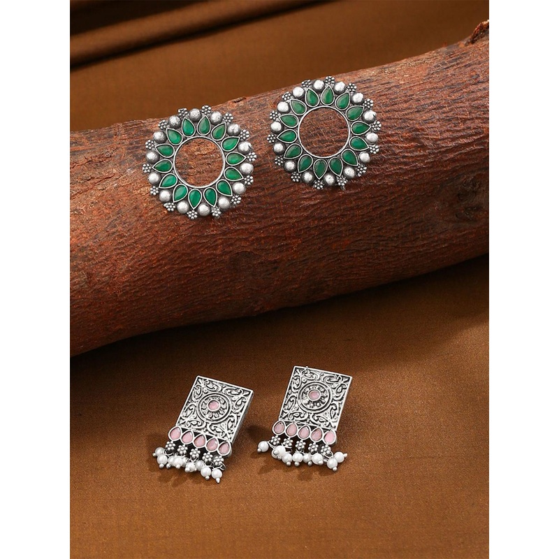 Yellow Chimes Contemporary Studs Earrings