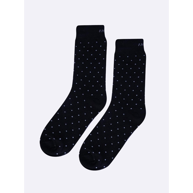 AIR GARB Unisex Polka Dot Printed Calf-Length Socks
