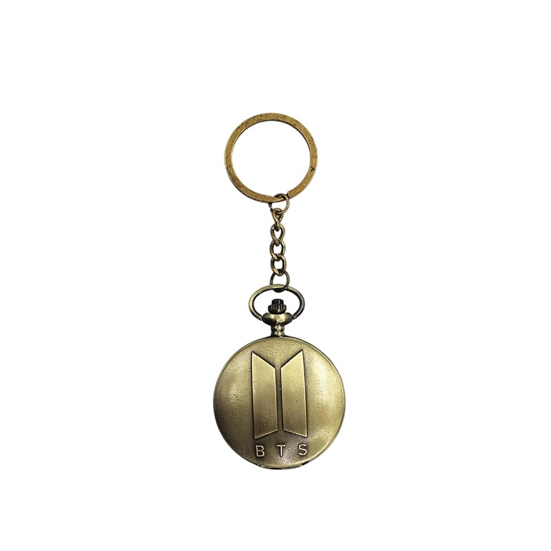 AUGEN Pocket Watch BTS-1 Retro Vintage Keychain With Key Ring