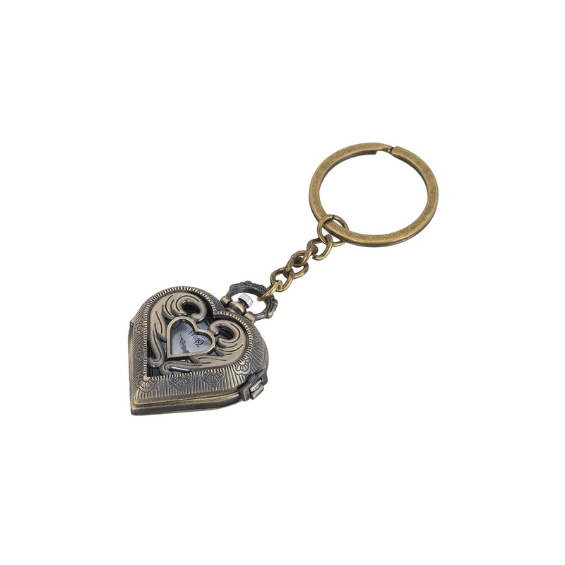 AUGEN Textured Heart Retro Key Chain