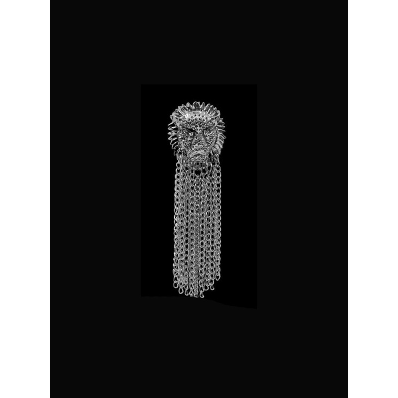 Curren Statement Animal Tassels Lapel Pin