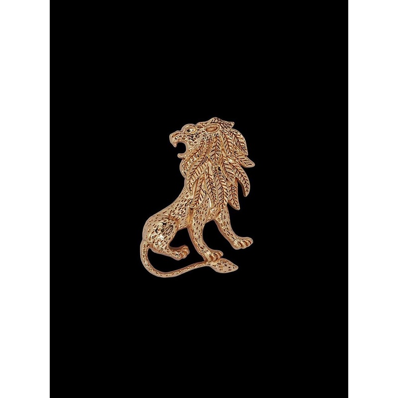 Curren Statement Vintage Lion Lapel Pin