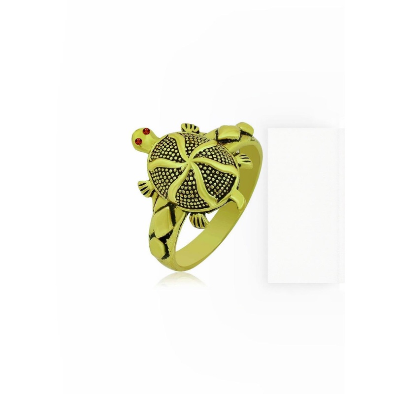 Dynamic Retail Global TURTLE RING Green Alloy Ring ()
