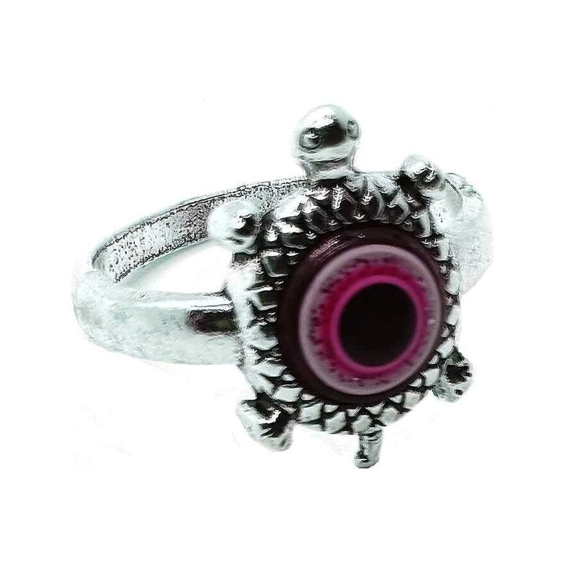 Dynamic Retail Global Unisex Turtle Shaped Evil Eye Finger Ring