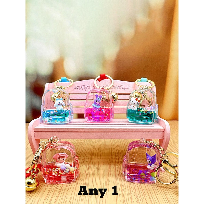 Flenzy Bottle Sanrio doll Keychain With Silicone Belt