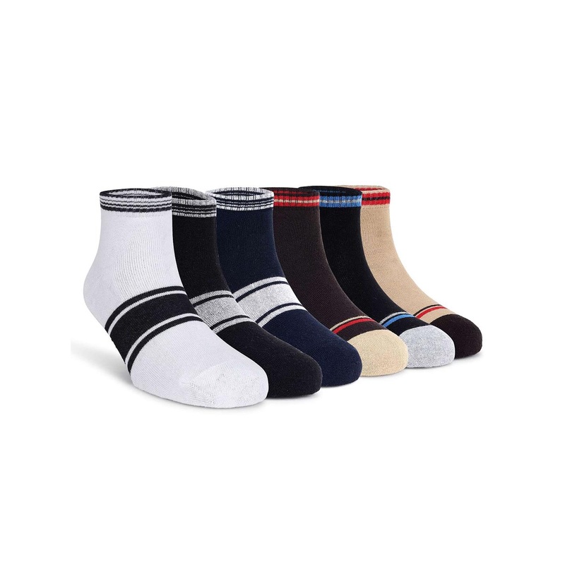 Mast & Harbour Pack Of 6 Patterned Ankle-Length Socks