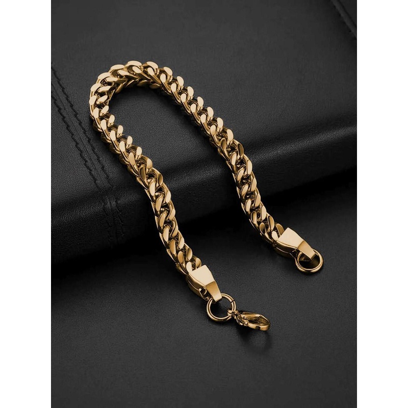 Minprice Men Stainless Steel Link Bracelet