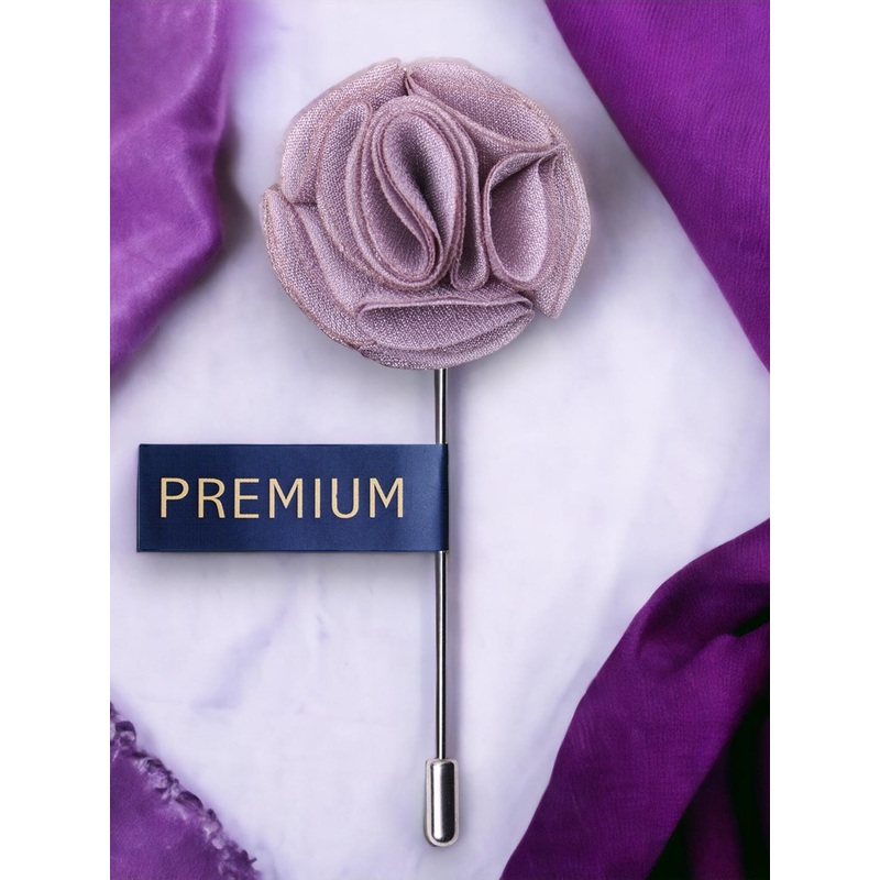 PELUCHE Unisex Purple Floral Brooch Lapel Pin