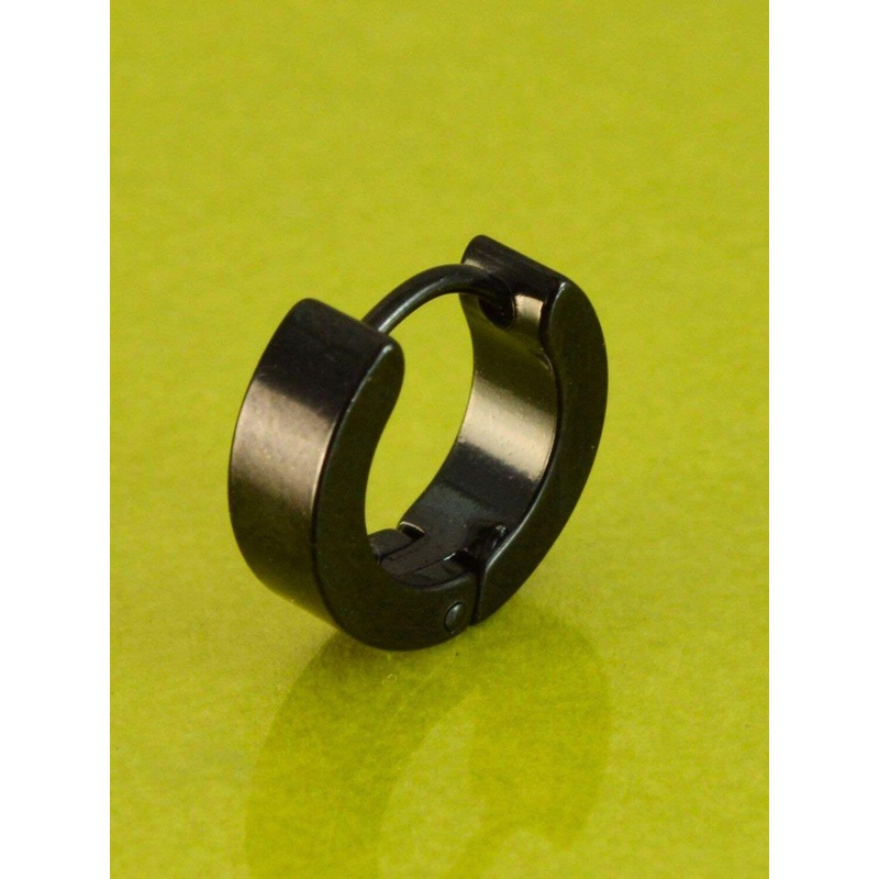 Roadster Men Stainless Steel Contemporary Shaped Hoop Earrings