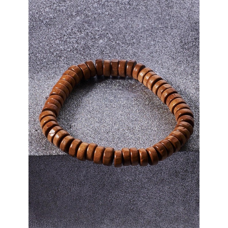 SALTY Men Wooden Elasticated Bracelet