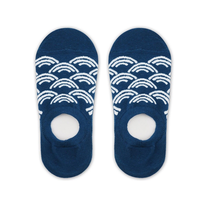 TOFFCRAFT Men Blue Printed Loafer Socks
