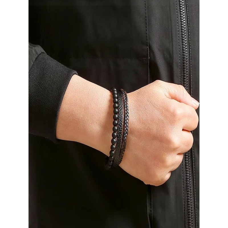 Vientiq Brown Leather Bracelet