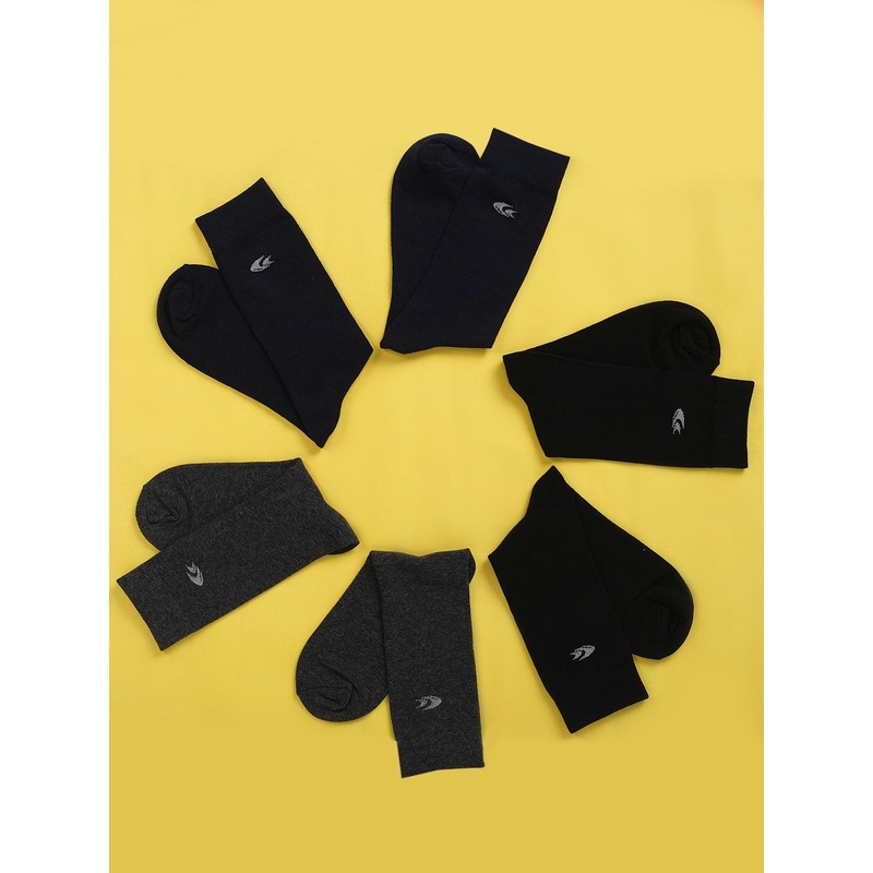 Allen Cooper Men Pack Of 3 Assorted Above Ankle-Length Cotton Socks