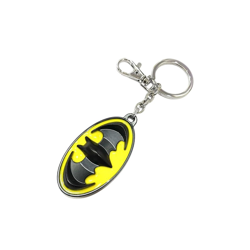 AUGEN Stainless Steel Batman Textured Key chain