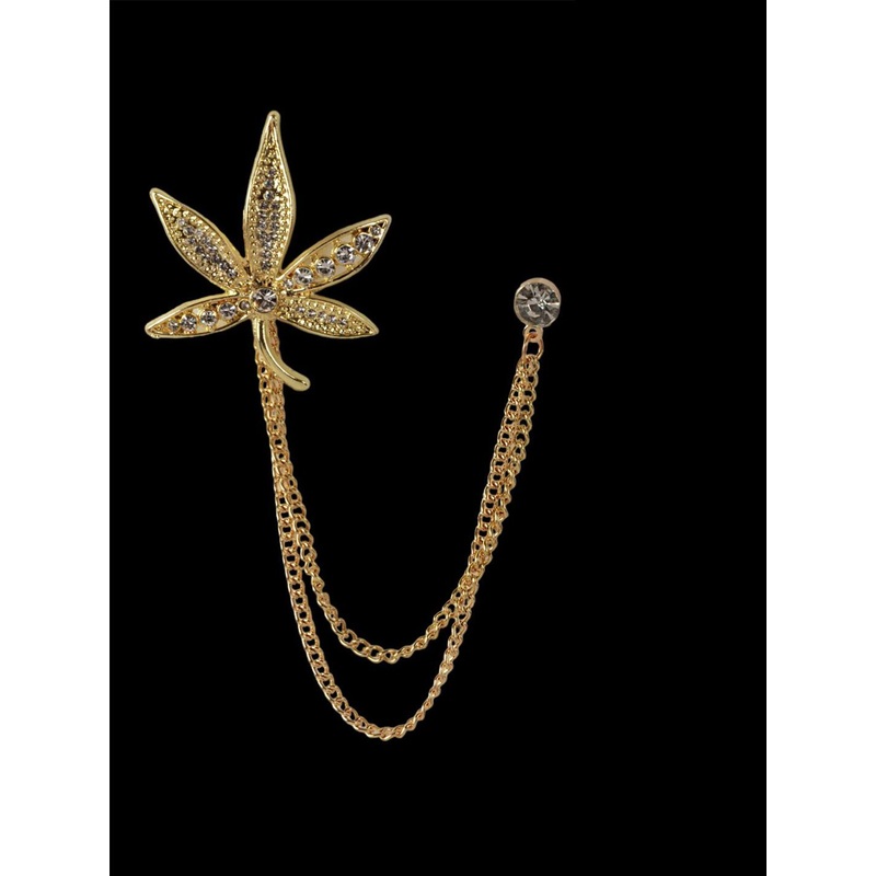 Curren Gold-Toned Plated Alloy Brooch