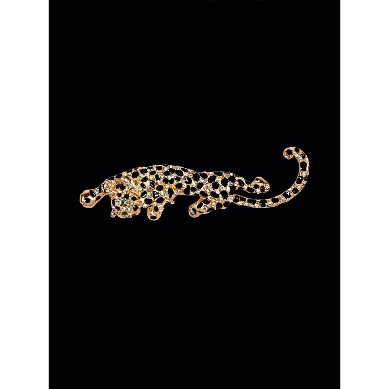 Curren Gold-Toned Plated Metal Brooch