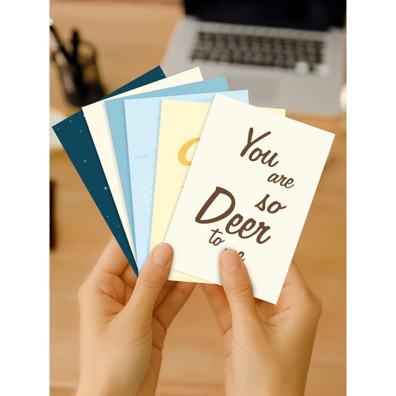 Doodle Set of 12 You’ve Got Mail Notecards With Envelope