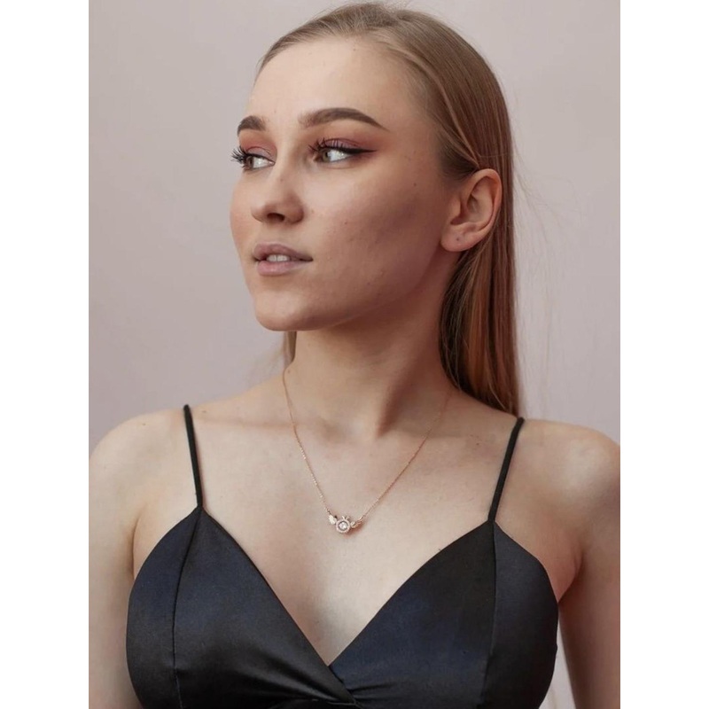 DressBerry  Men Rose Gold-Plated Necklace