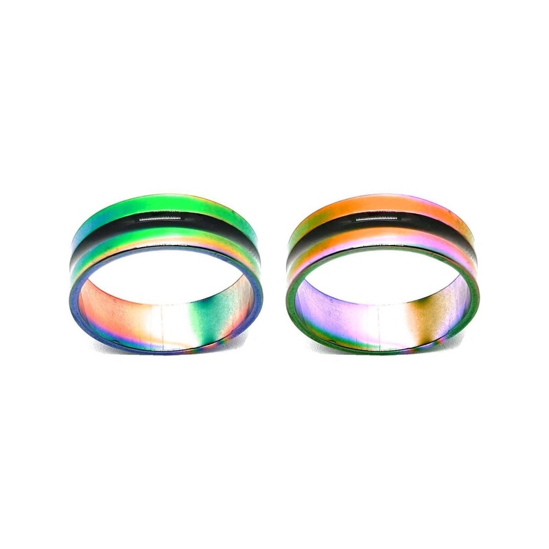 Dynamic Retail Global Unisex Pack Of 2 Multicolour Alloy Rings