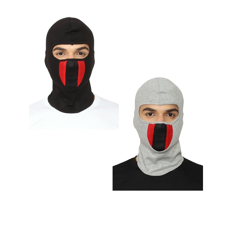 Gajraj Pack Of 2 Reusable Full Face Masks With Air Filter Mesh