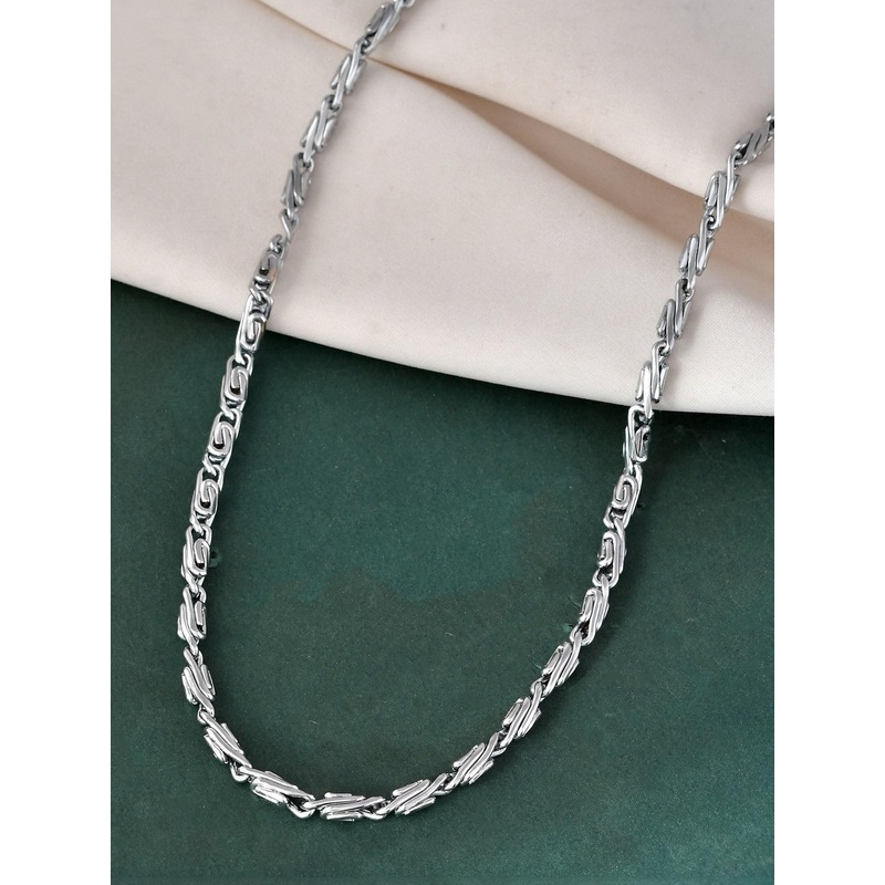 Jewels Nest Stainless Steel Gold Plated Minimal Link Chain