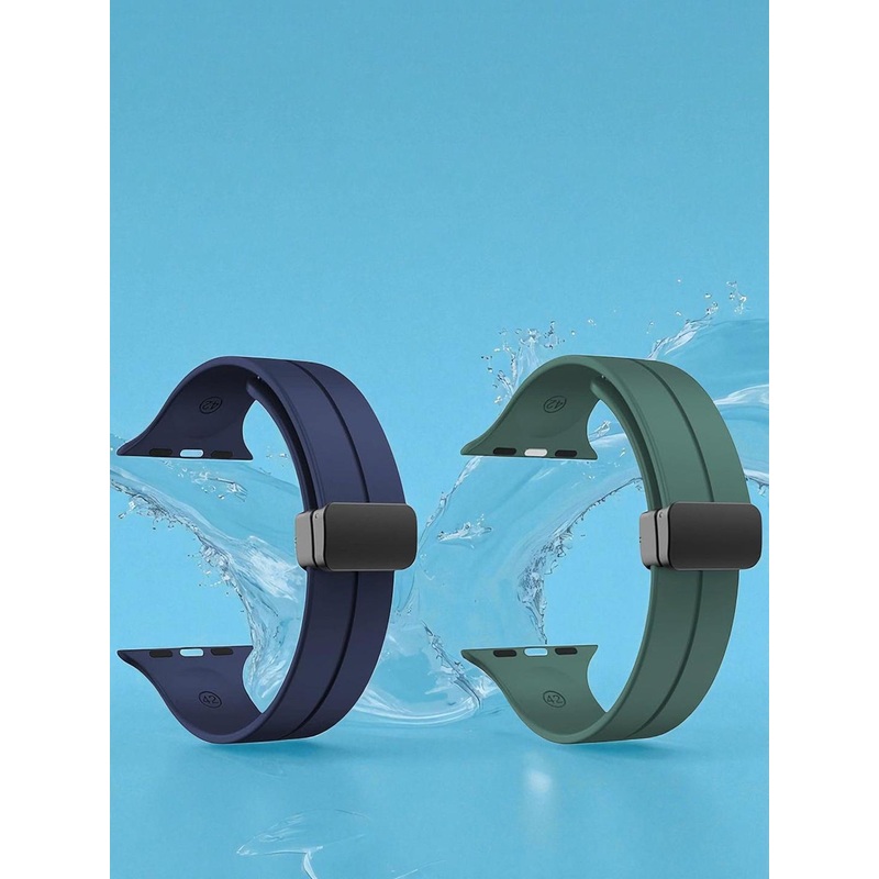 LORENZ Set Of 2 Smartwatch Straps With Buckle Lock