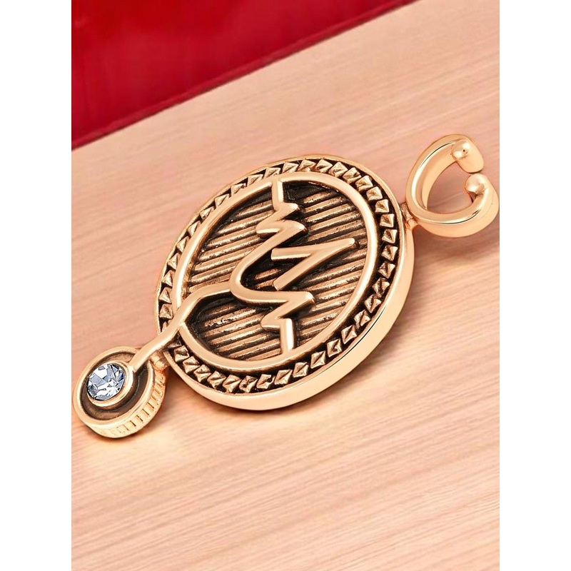 Mahi Unisex Rose Gold Plated Medical Theme Lapel Pin