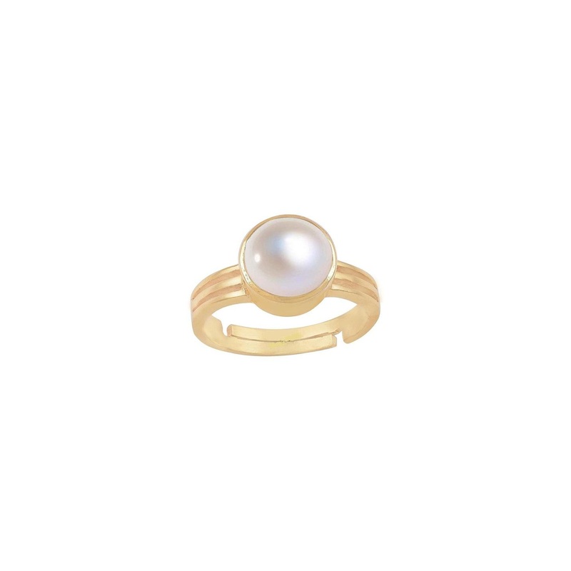 RAVIOUR LIFESTYLE Gold-Plated Beaded Finger Ring