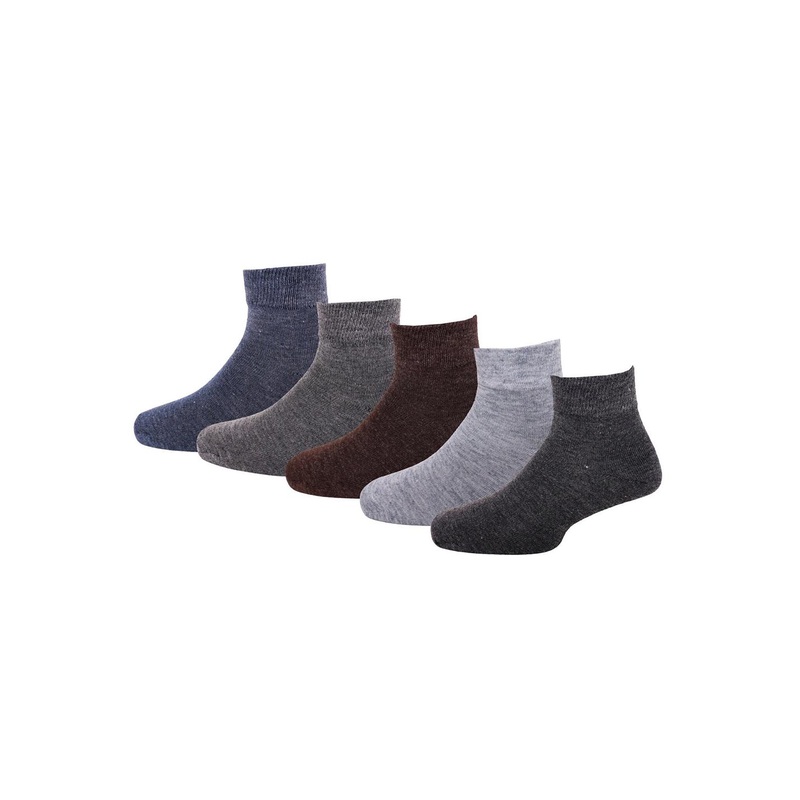 RC. ROYAL CLASS  Men Multicolor Pack Of 5  Solid Ankle-Length Socks