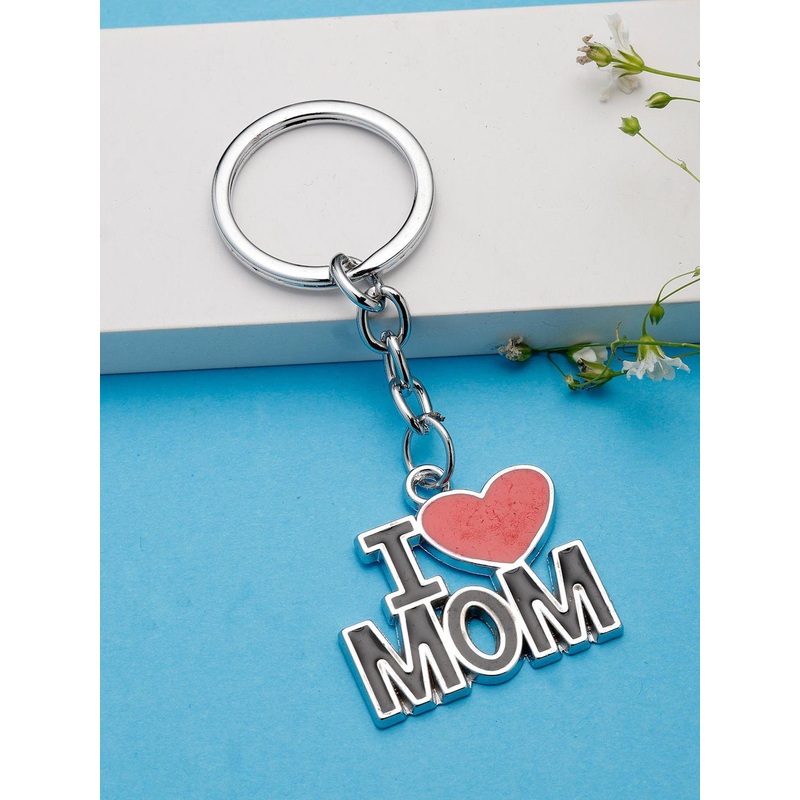 Shine N Sober I Love Mom Keychain