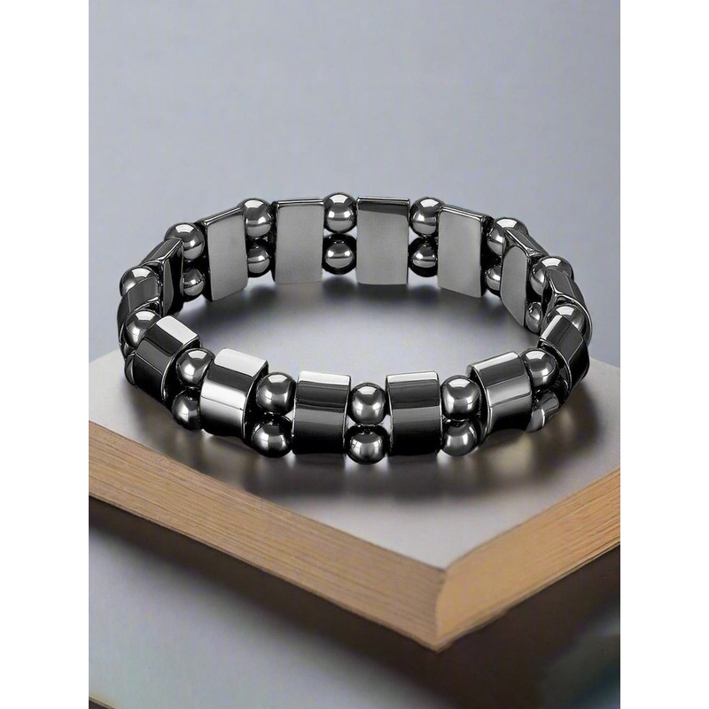 The Roadster Lifestyle Co Men Beaded Elasticated Bracelet