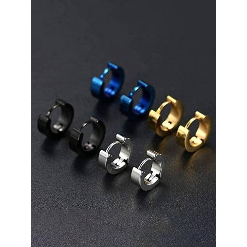 VIEN Set Of 8 Assorted Hoop Earrings