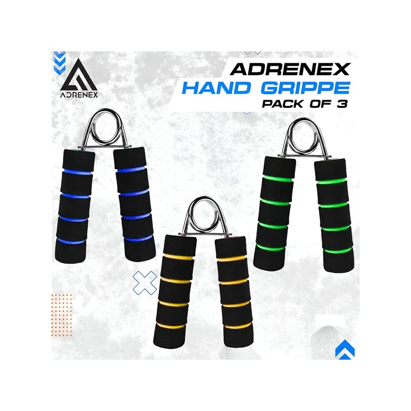 ADRENEX Set Of 3 Non-Slip & Anti-Skid Hand Grippers